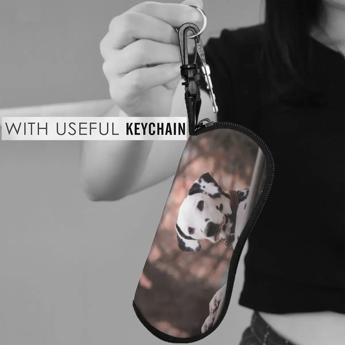 Glasses Bag Protective Case Cute Dalmatian Dog Women Men Sunglasses Case Box Reading Eyeglasses Box Accessories