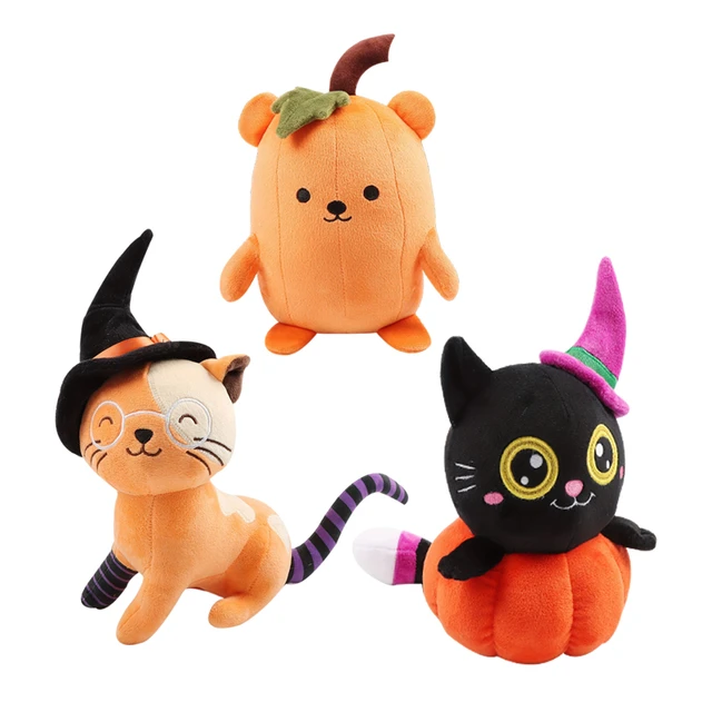 Pumpkin Kitty Halloween Stuffed Animal