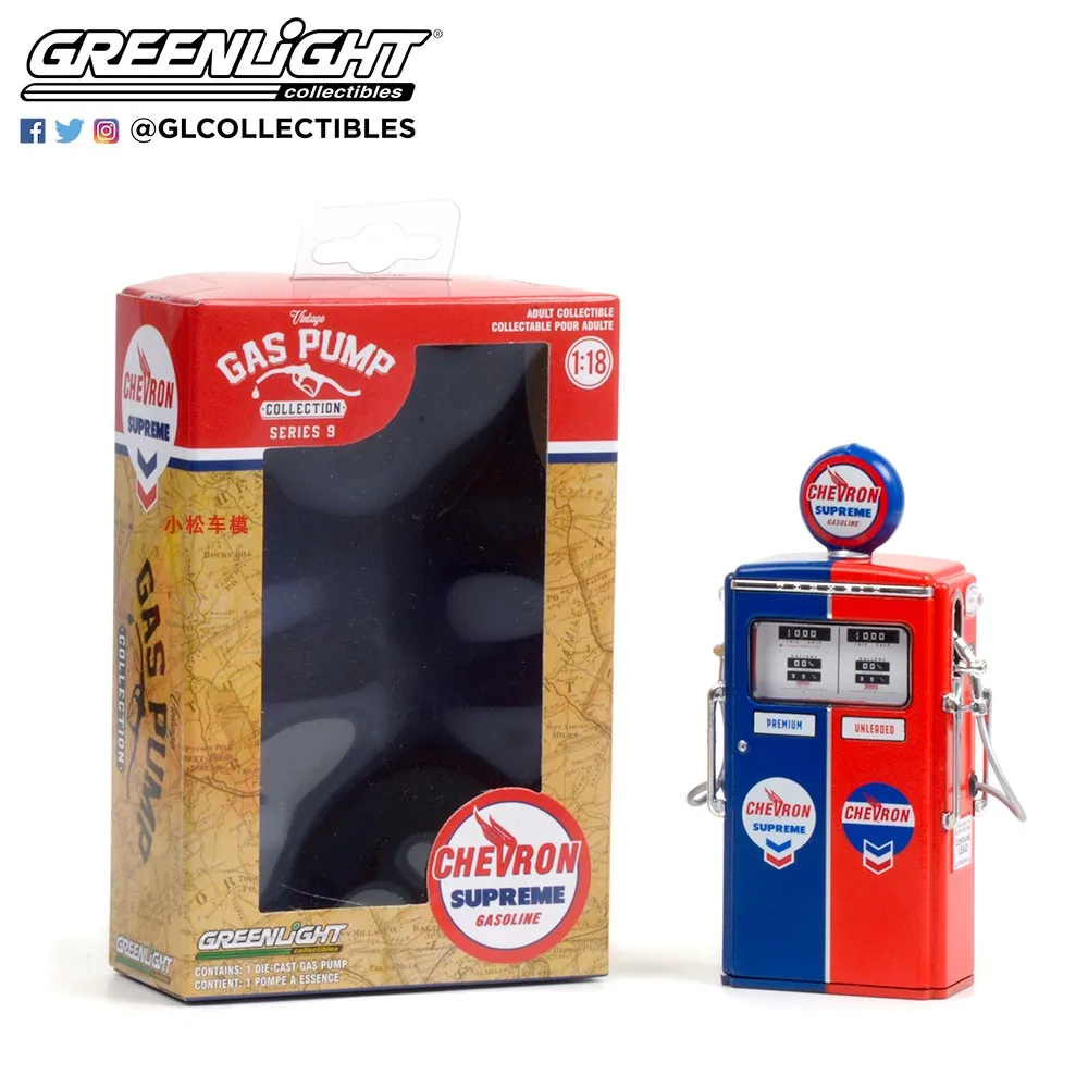 グリーンライト製ガスポンプ Amazon | 1/18 グリーンライト 1948 Wayne 100-A Gas Pump Super