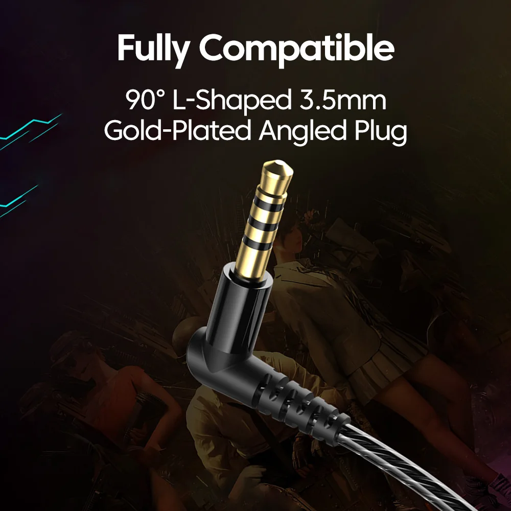 รูปสินค้า หูฟังเกมมิ่งสเตอริโอ 3.5 มม./Type C พร้อมไมโครโฟน 360°