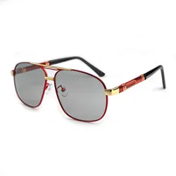 Fashionable Unisex Photochromic Polarized Square Sunglasses Luxury Eyewear (No Box)
