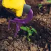 Hand Tiller Comfortable Handle Porch Yard Garden Claw Cultivator Soil Loosener for Farm Weeding Loosening Cultivating Planting 3