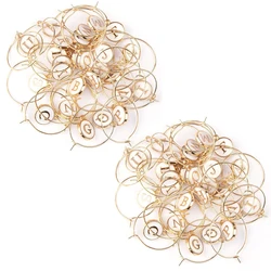 Elegant Wine Glass Charm Set - Personalized Markers (52Pcs White)