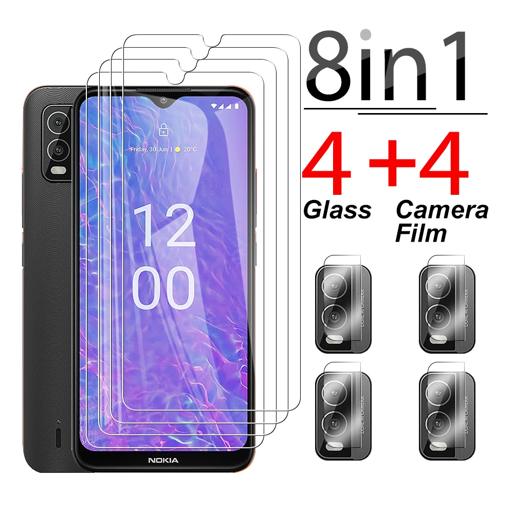 Protezione Dello Schermo Dell'Obiettivo Antigraffio 8 In1 Per Nokia C210 2023 Nokiac 110 G310 Vetro Protettivo Nokiac210 110 4G G 310 310G 5G