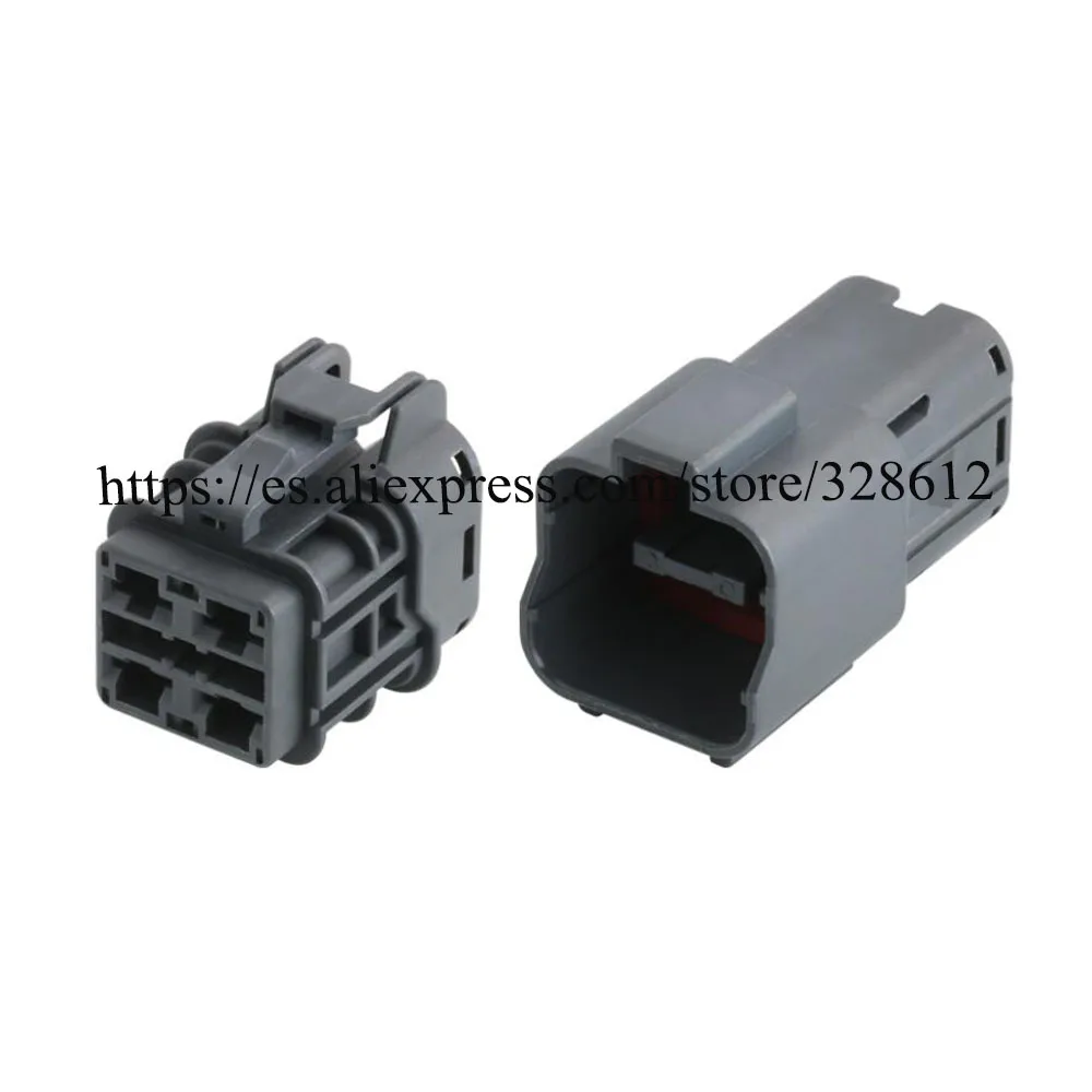 

100set 7222-6244-40 7123-6244-40 car wire female cable Waterproof sheath 4 pin connector automotive Plug socket include terminal