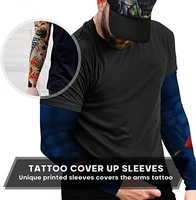 Summer Spider Arm Warmers Sport Arm Sleeves Manga Para Brazo Cycling Running Bike Elbow Sleeve Sunscreen Cuff Tattoo Guard Men 2