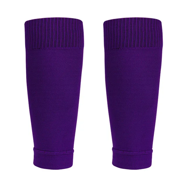 Men's Leg Warmers Basketball Football Sports Socks Adult Shin Guard Calf Socks Children's Leg Brace Socks Calcetines Hombre New purple
