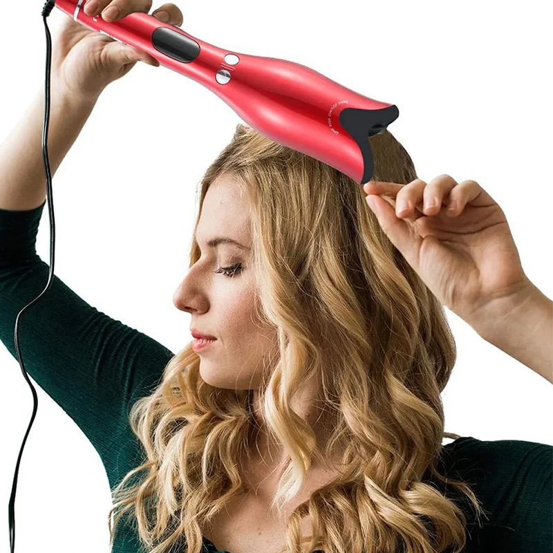 Professional Classic Auto Curling Iron Automatic Spiral Rose Shape Hair Curler Roller Infrared Lcd Lazy Curling Iron