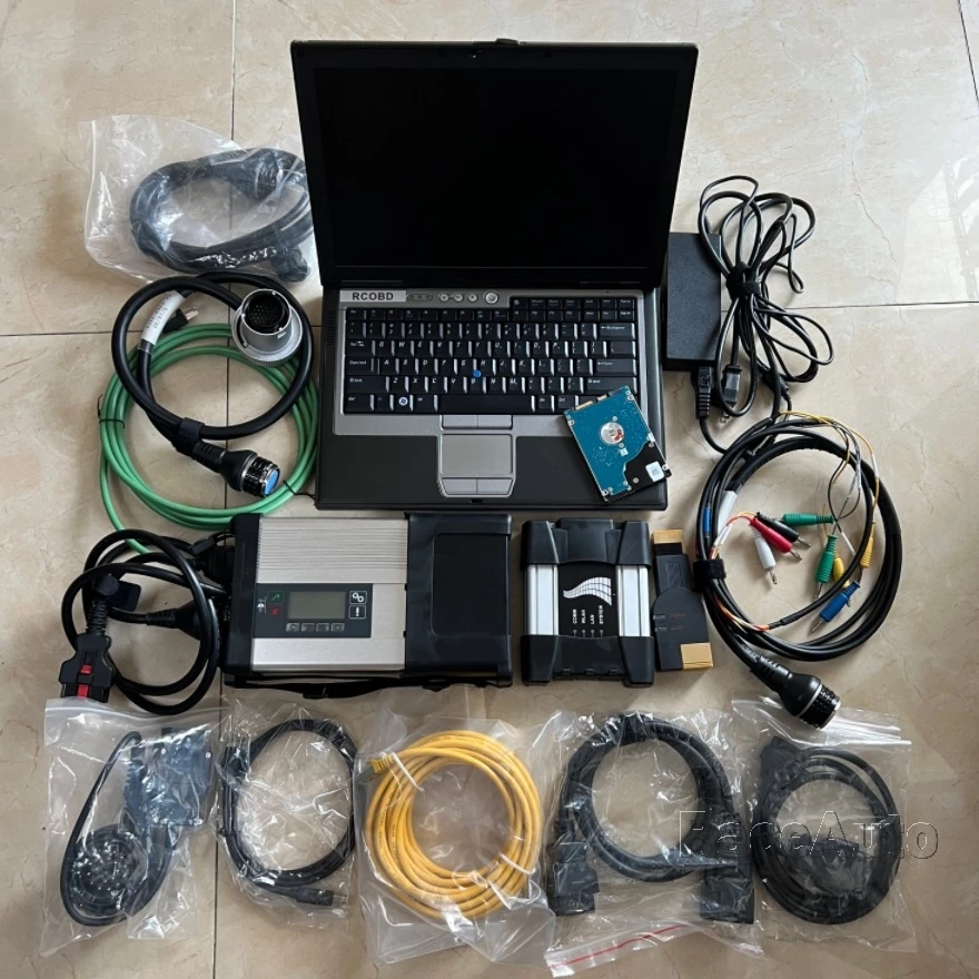 

Mb Star Diagnosis c5 для ICOM NEXT 2 в 1, программное обеспечение HDD 1 ТБ, новейший ноутбук D630 4G, полный комплект кабелей, готовый к использованию