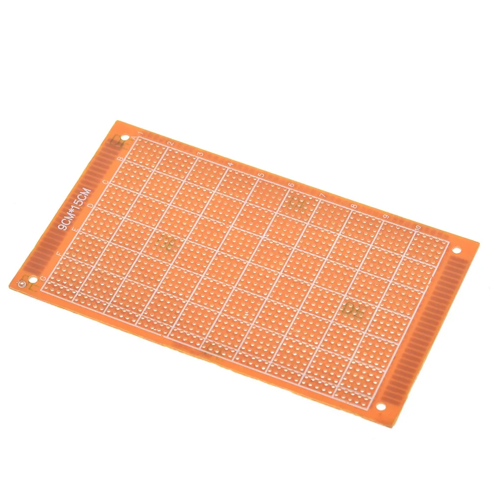 9x15 9*15cm Single Side Prototype PCB Universal Board Experimental Bakelite  Copper Plate Circuirt Board yellow - AliExpress