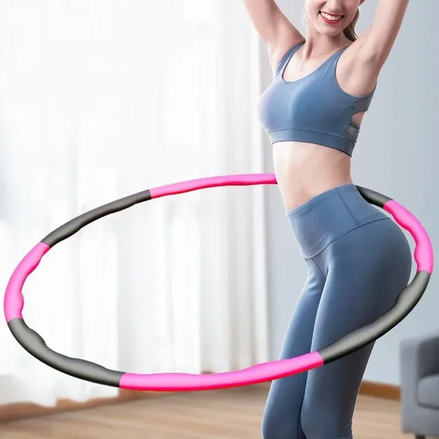 Yoga Detachable Pilates Hoop Waist Exercise Slimming Sports Hoops Body Building Massage Gym Loss Weight Hoop 1pc 9/8/7 Tubes 2
