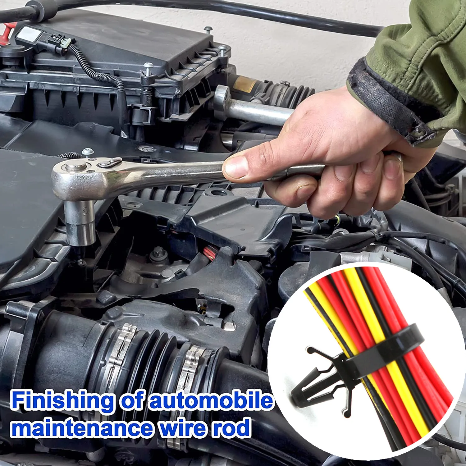 Car Wire Harness Fastener Cable Clamp Clips Cable Ties Management Organizers Corrugated Pipe Route Fixed Retainer Car-styling