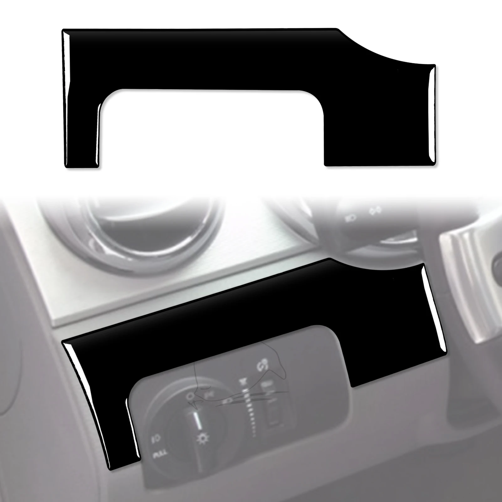 Per Ford Mustang 2005 2006 2007 2008 2009 Pannello Interruttore Faro Decorazione Copertura Trim Sticker Accessori Auto Abs