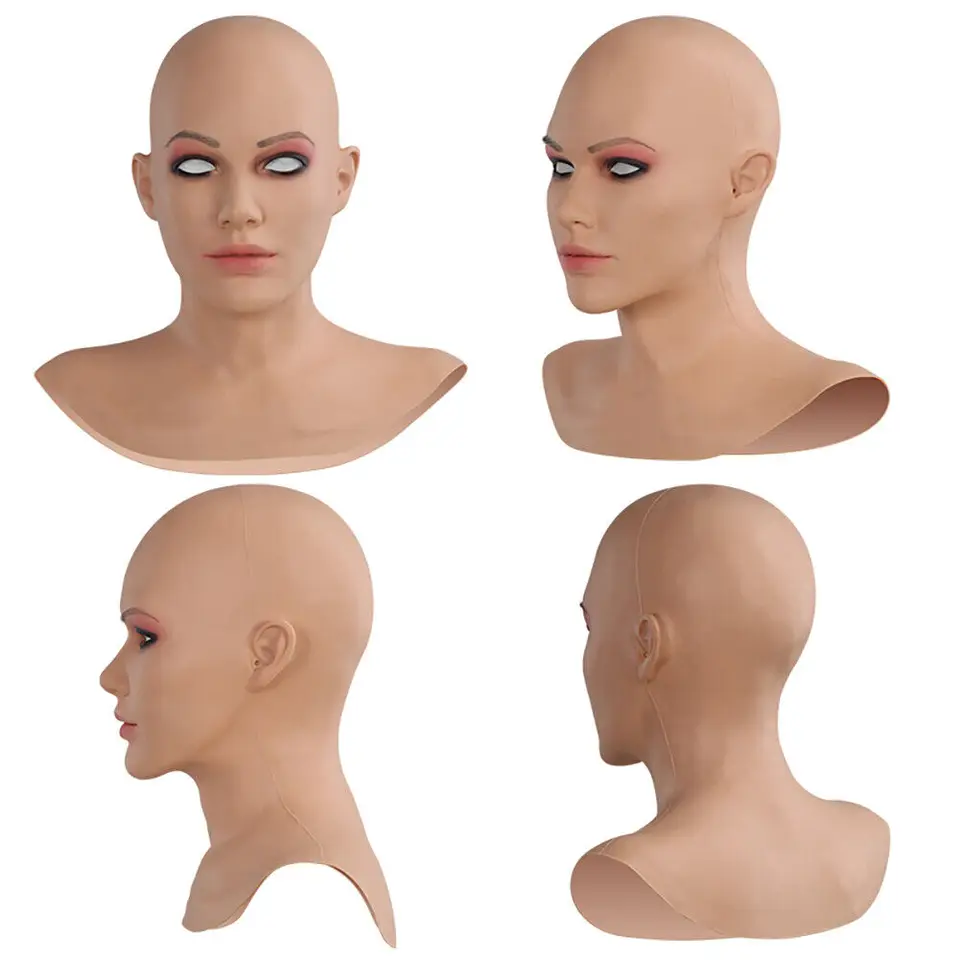 Realistic Silicone Full Head Cosplay Mask