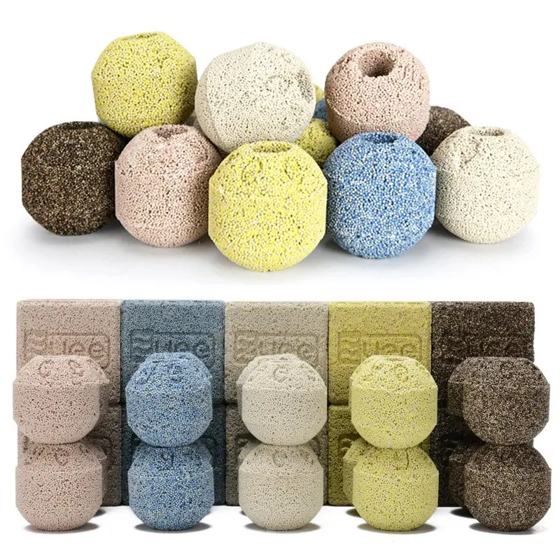 10-50Pcs/Lot Aquarium Culture Filter Material Bio Ball Biochemical Ball Filter Media Fish Tank Nitrification Bacteria Filtration aquarium filter media