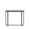 Single Layer Tempered Glass Porch Table - Black Leg Rectangular Console Table - Double Tempered Glass Tea Table 5