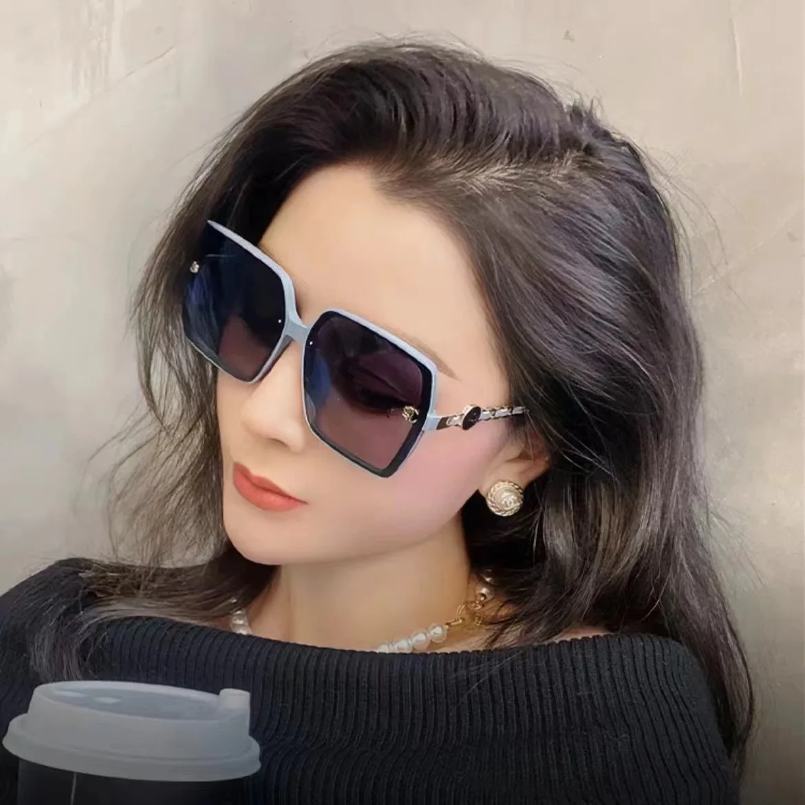 Polarized Sunglasses Girls Women Oversized Square UV400