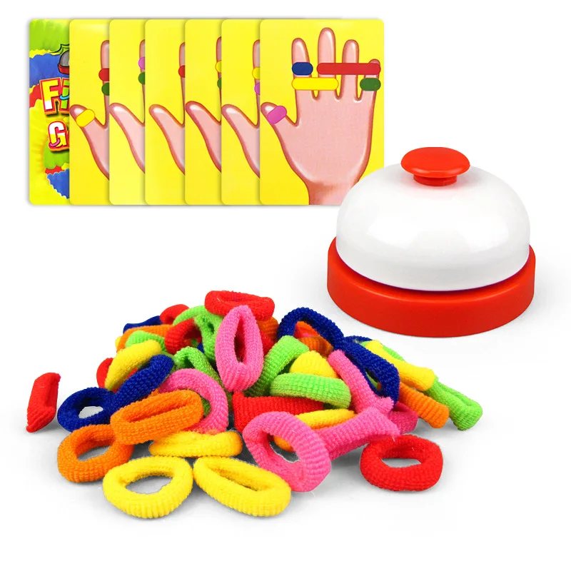 Puzzle Rubber Band Bracelet Finger Game Family Board Table Game Montessori Multiplayer Competitive Parent Child Interactive Toys