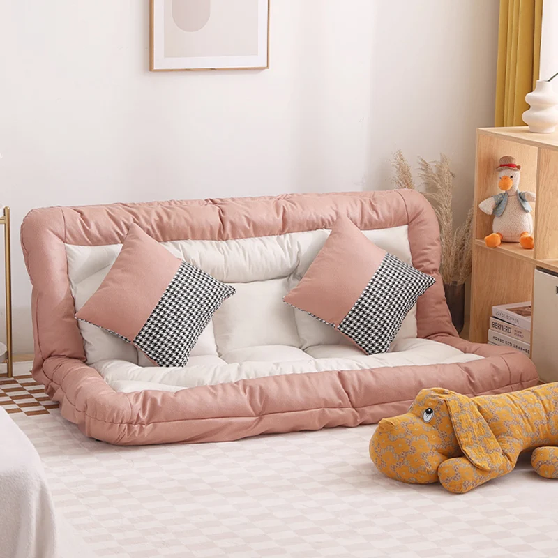 Riempitivi Per Letto Quadrato Borsa Divano A Sacco Lettino Pigro Piega Accento Soffi Divano Camera Da Letto Pavimento Chaises Da Lettura Singole Mobil