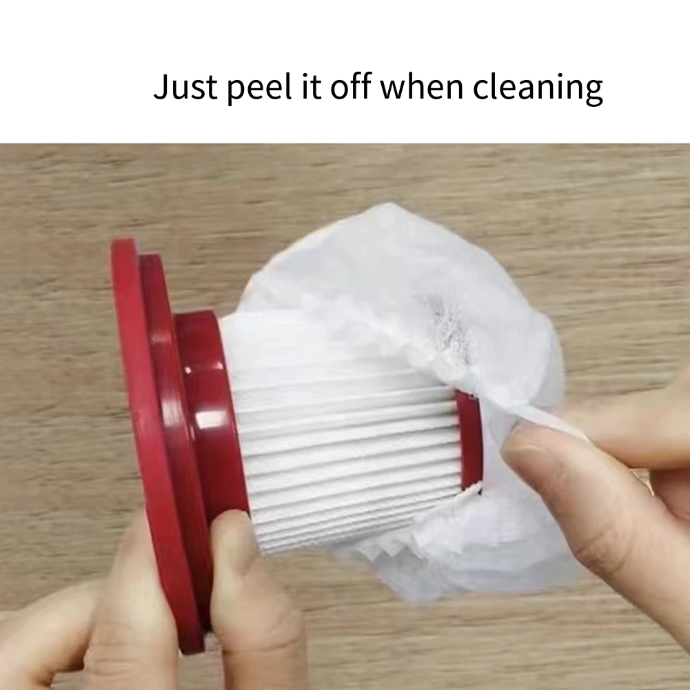 100PCS Disposable Vacuum Cleaner Filter Protective Cover Non-woven Fabric Dust Collection Filter Cover For Vacuum Cleanner