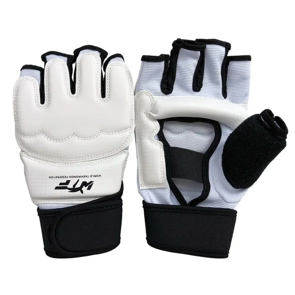 Taekwondo Foot Gloves 1 Set Taekwondo Leather Foot Gloves Boxing Karate Ankle Armor Equipment Boxing Martial Arts Socks Kid Fashion