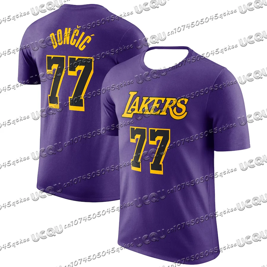 New Hot Selling Doncic No. 77 American Basketball Sports T-Shirt Basketball Training Shirt Men And Women Fashion Casual Top