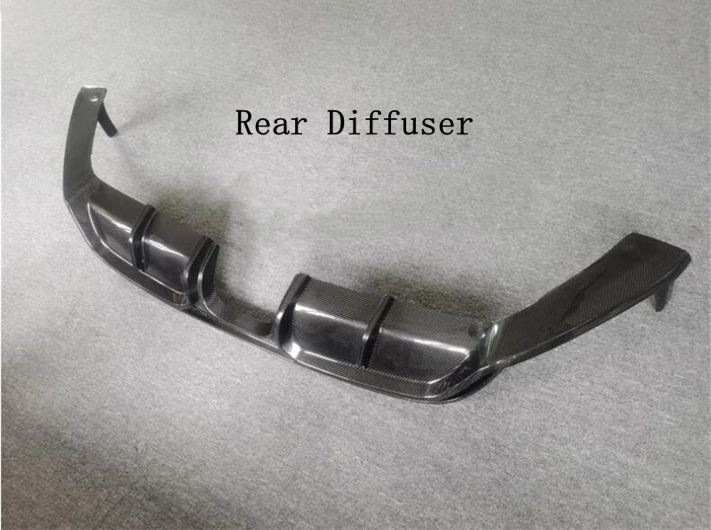 For Porsche Boxster 981 2013-2016 Real Carbon Fiber Front Lip Rear Diffuser Body Side Skirt Kit Vent Cover Trunk Spoiler Refits - - Racext 31