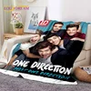 2025 Rock-One Direction Combinatio 1D Star Soft Blanket,Soft Throw Blanket for Home Bedroom Bed Sofa Picnic Travel Cover Gift 5