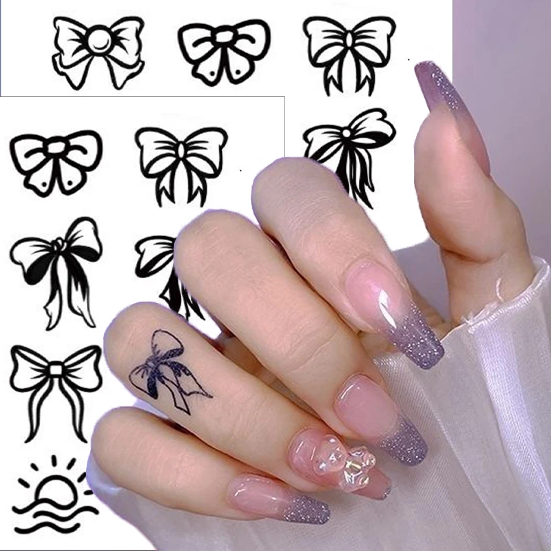 Waterproof Temporary Tattoo Stickers Cartoon Bowknot Body Arts