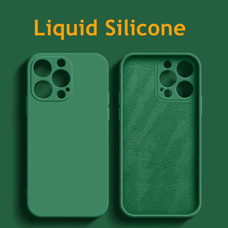 For Funda iphone 15 Pro Max Case For iphone 15 14 13 Pro Max Cover  Shockproof TPU Liquid Silicon Original Case iphone 15 Pro Max - AliExpress