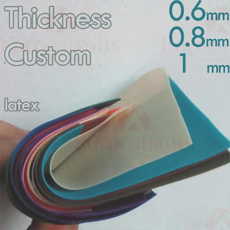 natural latex DIY latex clothing fabric 0.8MM 1.1MX1M lattex sheet for rubber catsuit