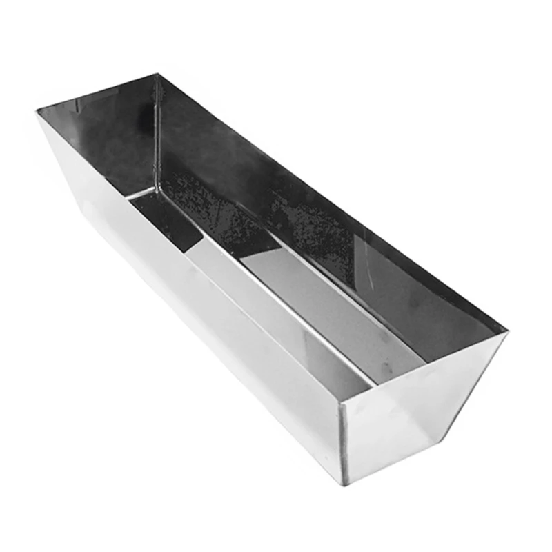 14&rdquo; 16'' Stainless Steel Watertight Reinforced Mud Pans Tapered Sides Tool Tray Bucket