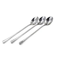 6PCS  Coffee Spoon Long Handle Ice Cream Dessert Tea Spoon For Picnic Drinkware Tableware Kitchen Set Supply 6
