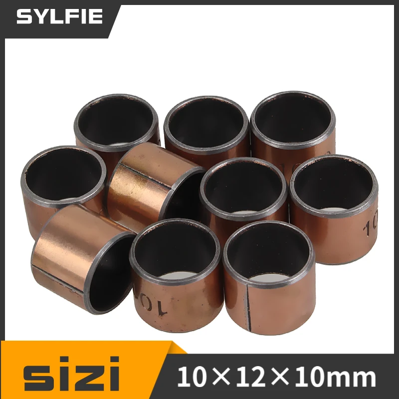Bronze SF-1 Self Lubricating Oilless Bearing Bushing 10mm x 12mm x10mm Pack Of 10 ball bearings,metal shielded ball bearings,linear bearing,rod end bearing,spherical bearings,hybrid ceramic bearing,oil bearing,brass copper bushing