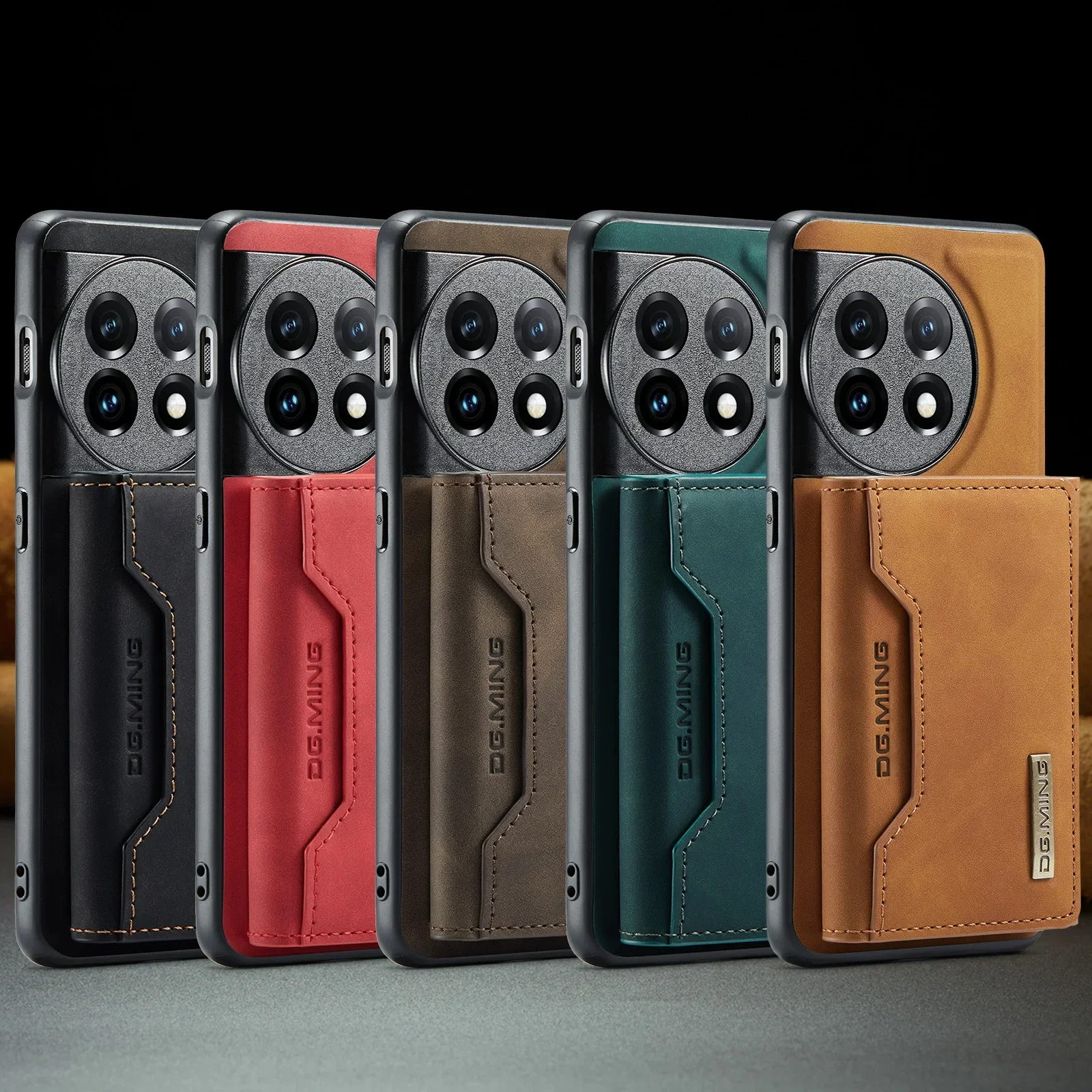 2 in 1 Wallet Leather Detachable Cards Solt Case for Oneplus 13 12 11 One Plus 10 Pro 10R 9 9R Flip Removable Bag Magnetic Cover 6