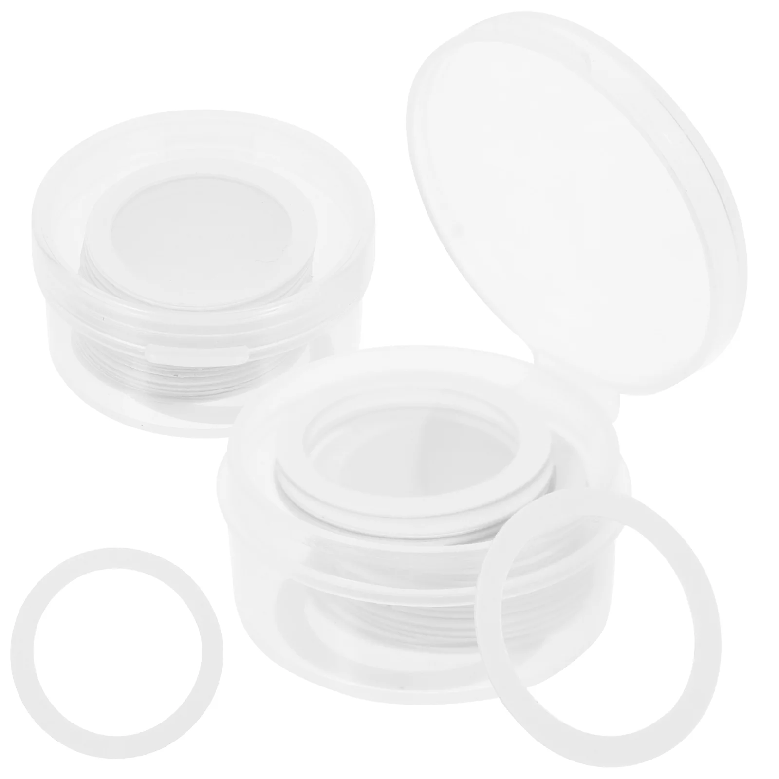 60 Pcs Dimo Kazoo Flute Membrane Membranes Diaphragm Diaphragms White or Parts Accessories