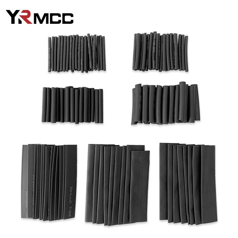 Heat Shrinkable Tube Kit Insulated Sleeving Tubing Set Electrical Cable Wire Thermoresistant 2:1 Car Wire Shrink Wrap Waterproof