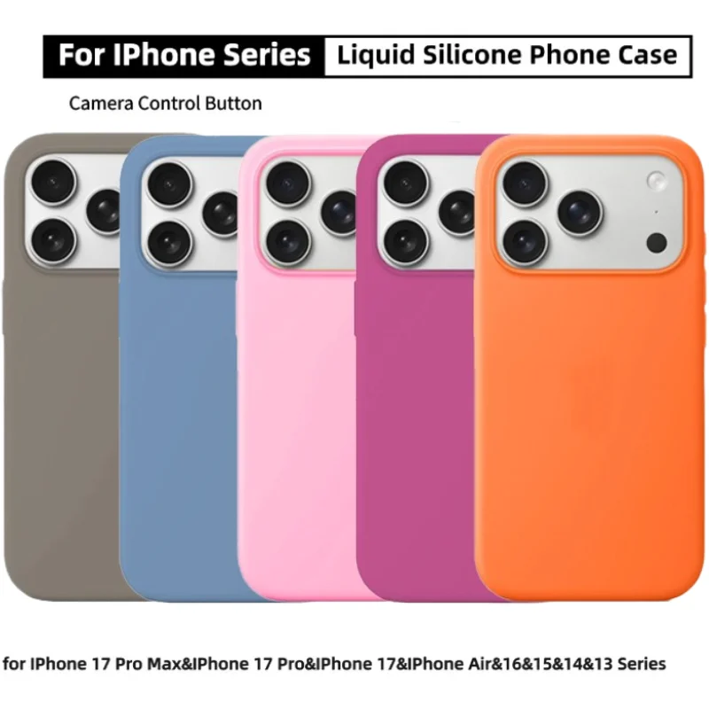Original Premium Liquid Silicone Phone Case - Anti-Drop, Slim Protective Cover with Skin Feel Finish