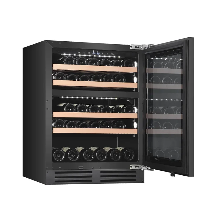 Integrated Homeuse Wine Cooler Refrigerator Wine Fridge Cooler Electric Stainless Steel Door Electronic Temperature Vino 220 113