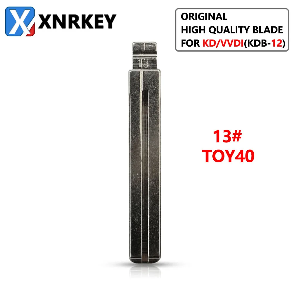 

XNRKEY 10 шт. 13 # TOY40 Оригинальное высококачественное лезвие для KD/VVDI Замена дистанционного ключа металлическое необработанное лезвие