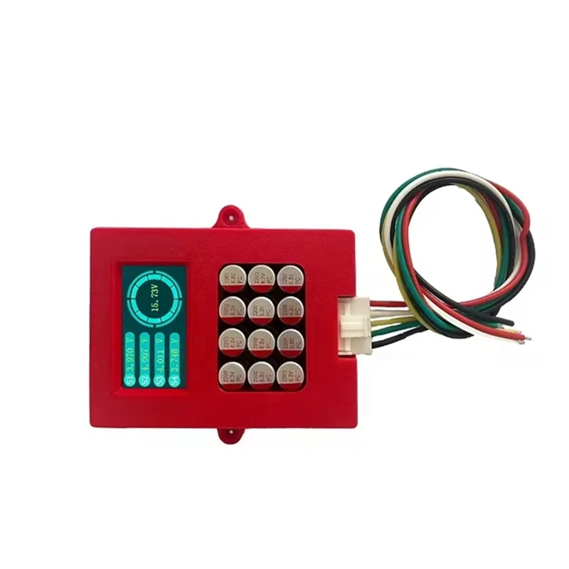 AU67-3-4S 5A Balancer With Voltage Display TFT Lipo/Lifepo4 Battery Voltage Tester Energy Transfer Equalizer