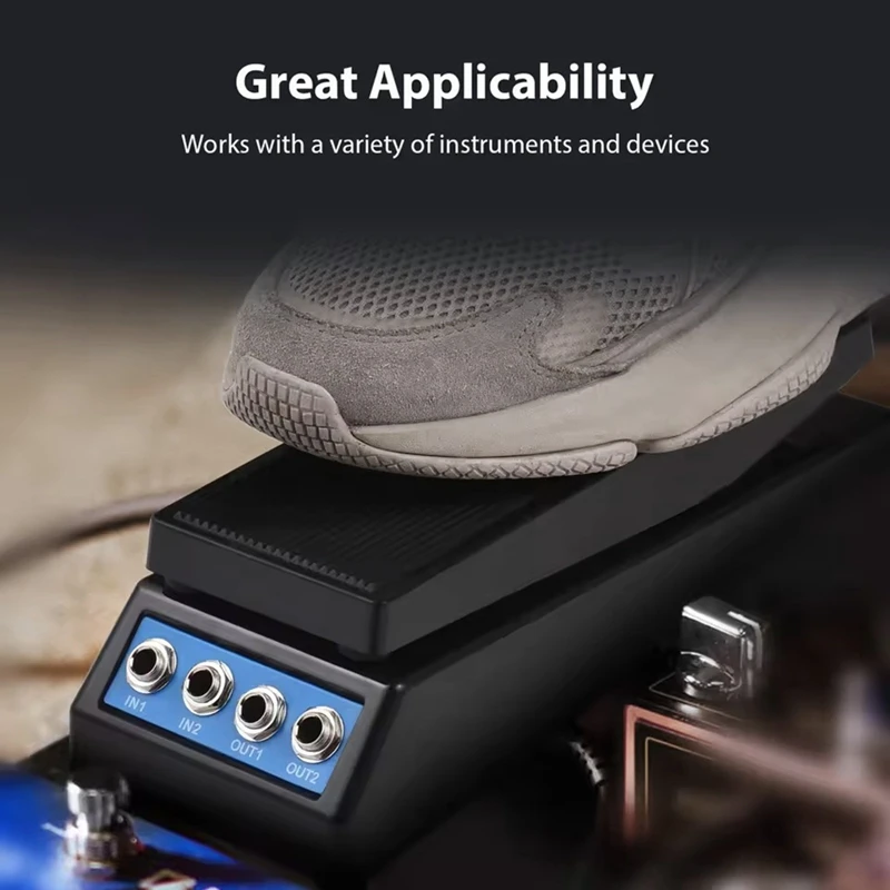 Professional Guitar Volume Pedal Volume/Classic Wah Sound Mono/Dual Channel 6.35Mm Input/Output Guitar Volume Pedal-Y41A