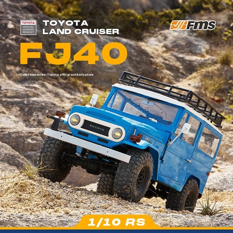 FMS 1/10 FJ40 cross-country climbing four-wheel drive RC remote control electric model hard shell car model 2
