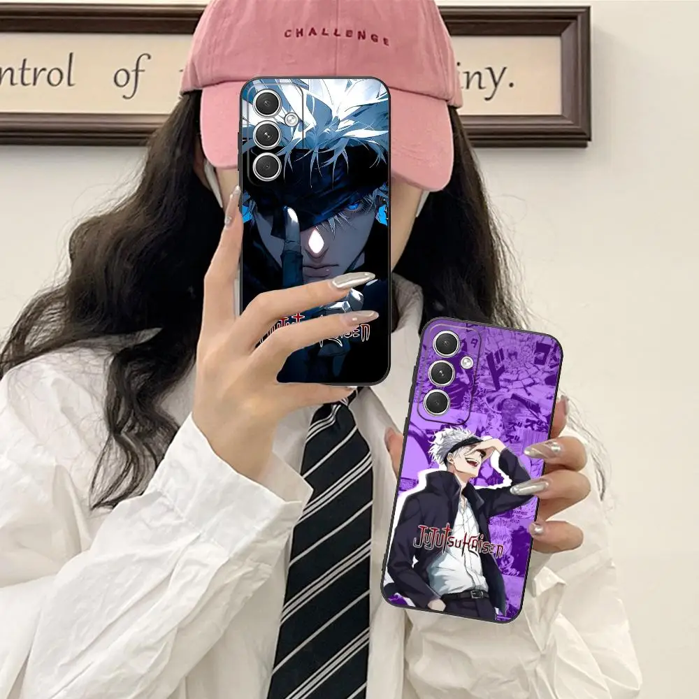 Luxury Black Jujutsu Kaisen Satoru Gojo Phone Case