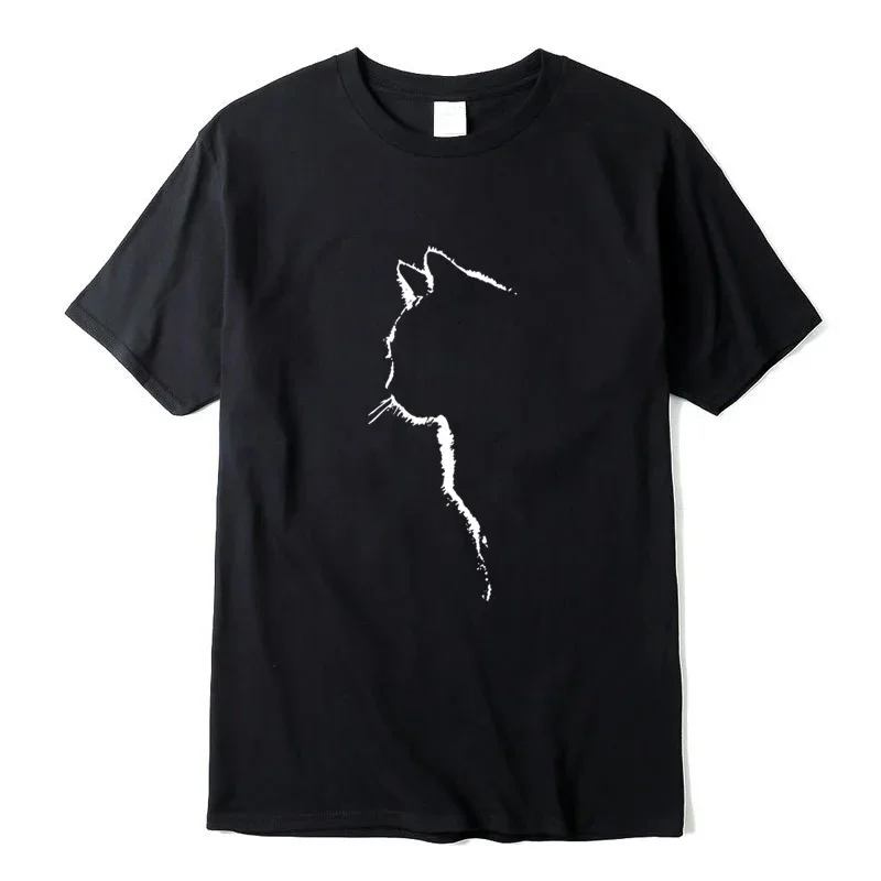 PLEATS PLEASE ISSEY  Tiger Cat Folk Painting Cut Short Sleeve T-Shirt Tops PP89-JR113  gray 3