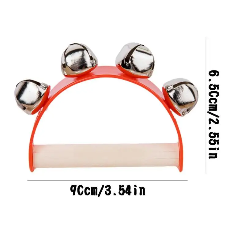 Baby Hand Jingle Bells Hand Sleigh Bells Handheld Musical Instrument Bell Toys Gifts For School Home Daycare Centre early education toys educational toys music toys musical instrument hand held bell musical bells