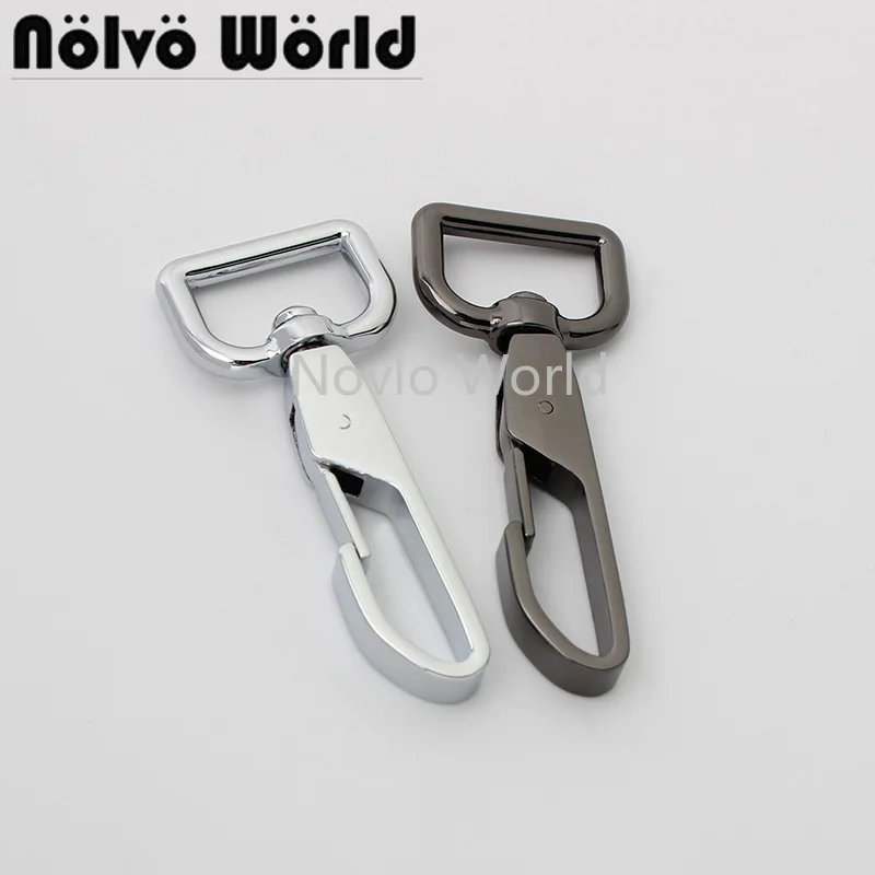 

10-50pcs 67*20mm poilshed alloy snap hook for diy leather handbag swivel clasp bag hardware free shipping