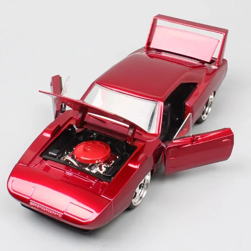 

Модель автомобиля Dodge Charger Daytona Jada 1:24 от Dom's 1969, классический спортивный литой и игрушечный автомобиль, модель мышечной машины, коллекция игрушек, аналоговые ногти