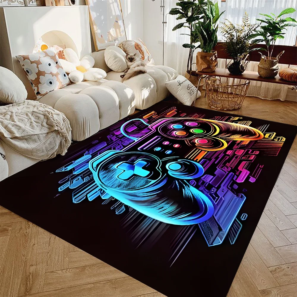 Gaming Rug for Boys Room silk wool rug plush rug imitated cashmere carpet kids carpet floor mat non slip carpet plush carpet decorative carpet crystal pile rug coral velvet rug
