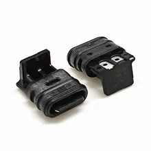 

1-10PCS USB 3.1 Connector Type-C 2Pin Waterproof Female Socket Rubber Ring Fast Charging Port IPX7